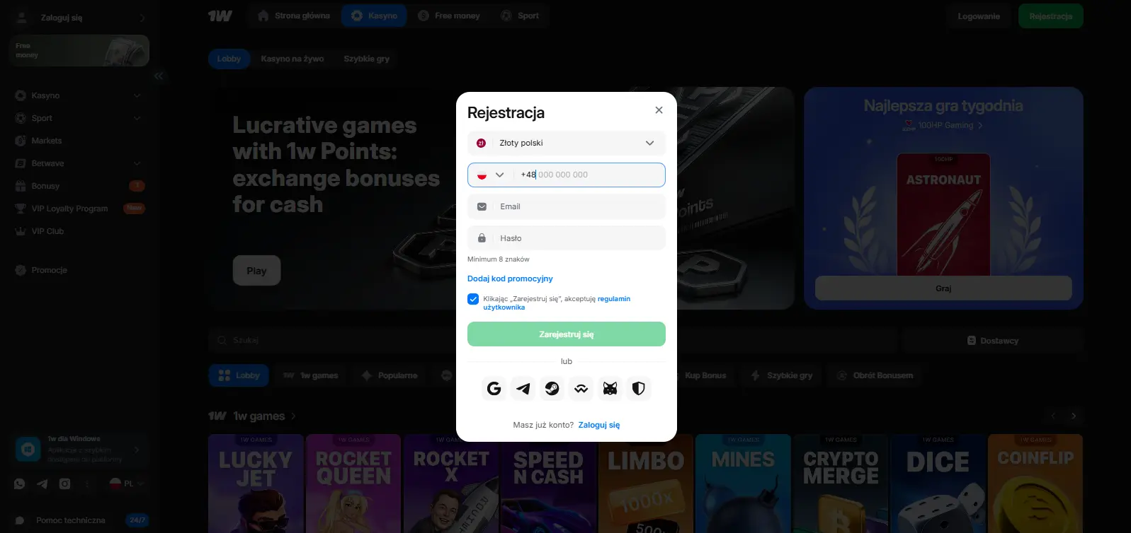 1win Casino Polska rejestracja konto logowanie weryfikacja KYC PLN 1win Casino Polska rejestracja konto logowanie weryfikacja